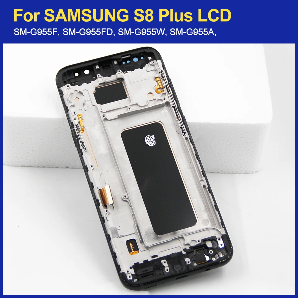 LCD Digitizer Touch Screen Display Frame for Samsung Galaxy S8 Plus G955 G955F