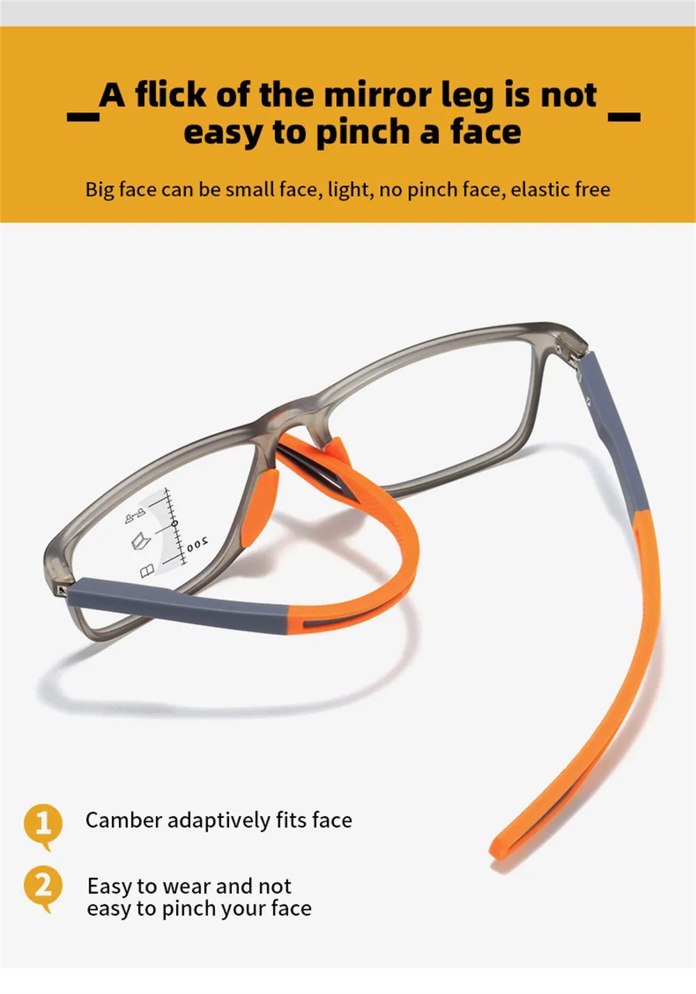 Anti-Blue Light Multifocal Reading Glasses Men Women Progressive Eyeglasses