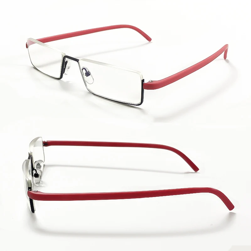 Flexible Half Frame Reading Glasses Men Women Portable Anti-Blue Eyewear Unisex
