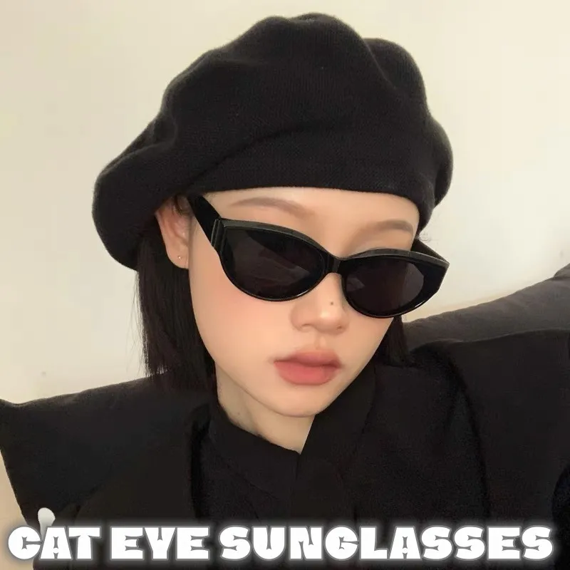 Fashion Cat Eye Womens Sunglasses Luxury Vintage Round Frame Eyewear Sports