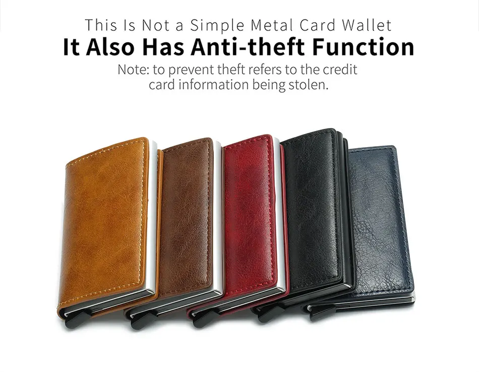 Customize Wallet Carbon Card Holder Mens Engraving Magic Trifold Leather Slim